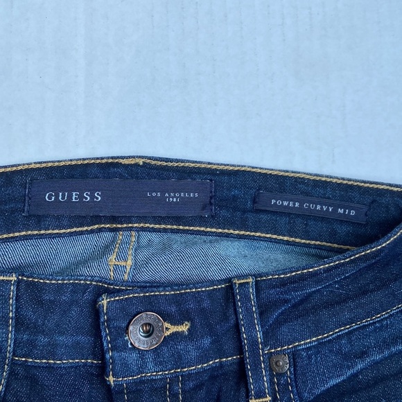 New GUESS Power Curvy Mid Skinny Jean SZ 25S - Picture 6 of 9